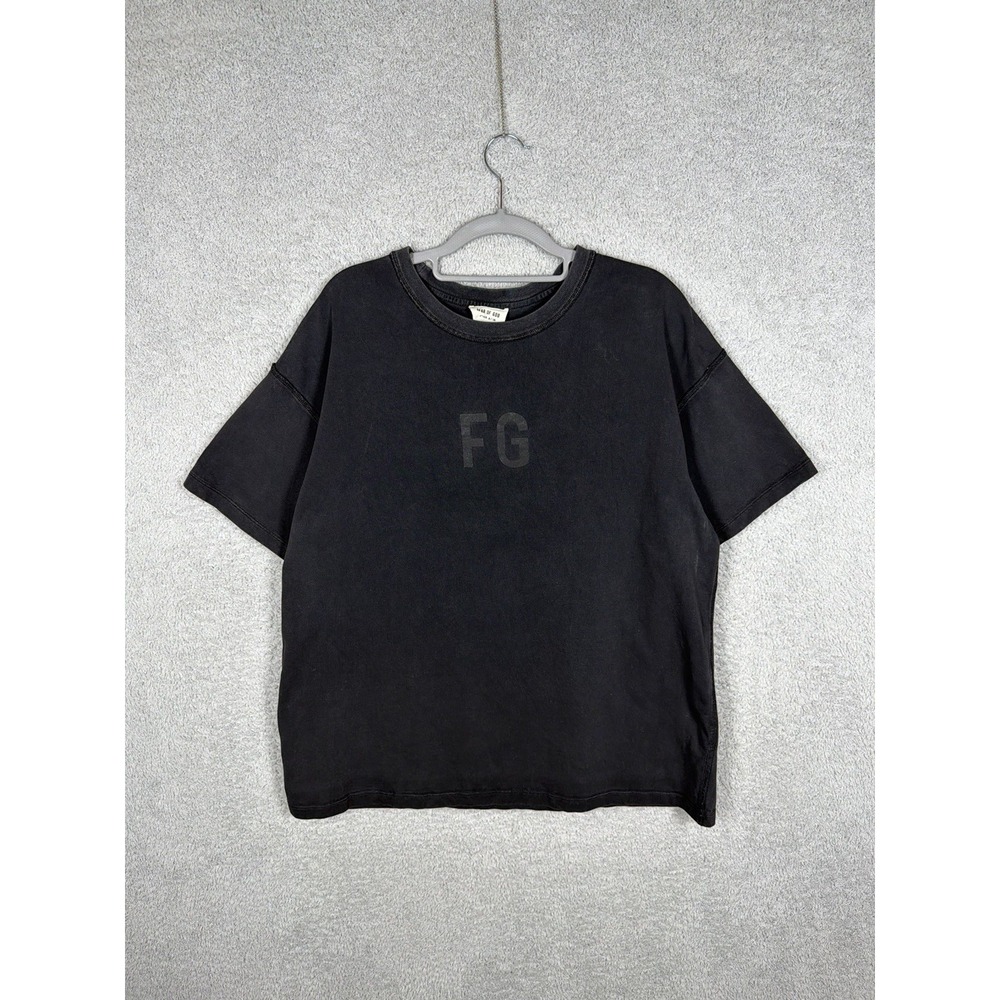 Fear of God FG Sixth Collection Black Oversized T Shirt Men's Size S